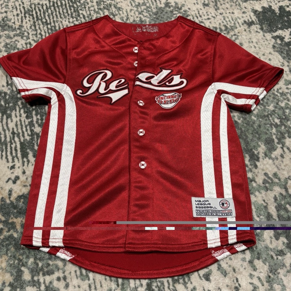 True Fan MLB Cincinnati Reds Youth baseball jersey #1 McCoy Small